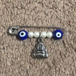 Evil eye bag pin